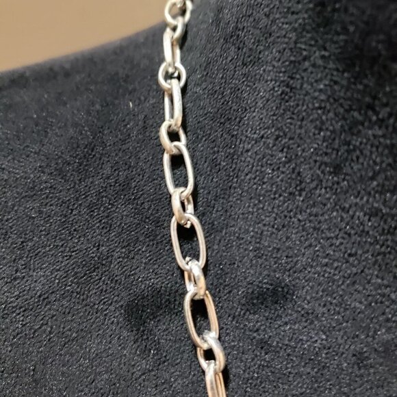 Womens Silver Tone Discs Dreamcatchers Choker Necklace with Lobster Clasp - Picture 6 of 7